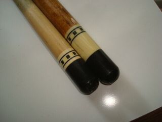 Vintage Meucci Two Point Pool Cue Rare Two Piece Stick 6