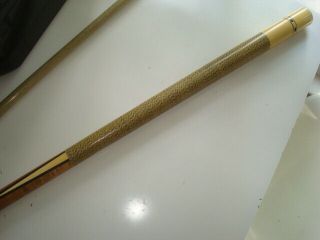 Vintage Meucci Two Point Pool Cue Rare Two Piece Stick 7