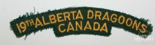 19th Alberta Dragoons Cloth Shoulder Flash (17504)
