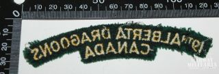 19th Alberta Dragoons Cloth Shoulder Flash (17504) 2