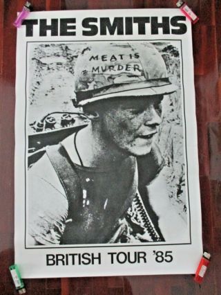 The Smiths Meat Is Murder Vintage Rare 1985 British Tour Poster