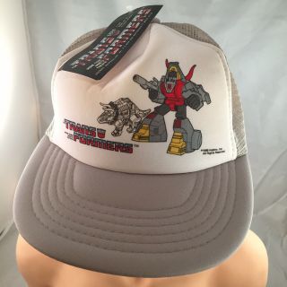 G1 Transformers 1986 Snapback Vintage Hat Cap Kids Youth Nwt Nos