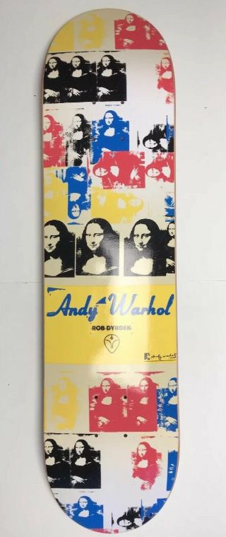 Andy Warhol ' s Mona Lisa Skateboard Deck (2010) - Rare find 2