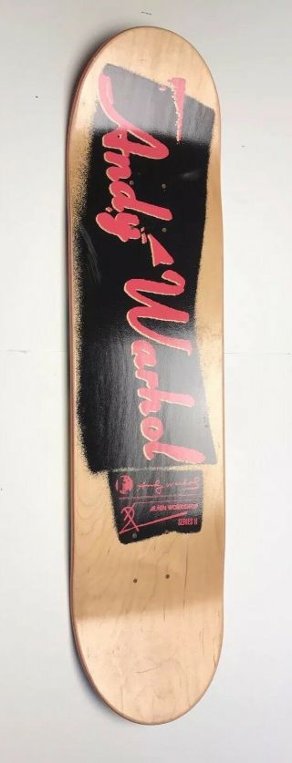Andy Warhol ' s Mona Lisa Skateboard Deck (2010) - Rare find 5