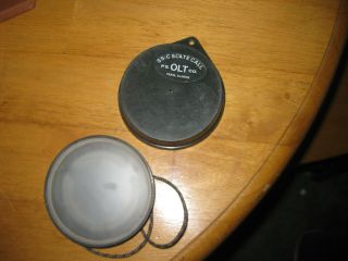 VINTAGE RARE P.  S.  OLT ROUND MODEL SS - C SLATE CALL TURKEY CALL VG 2