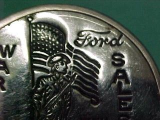 Rare Vintage Ford Motor Company War Bond Salesman ID Employee Badge Pin 688 4