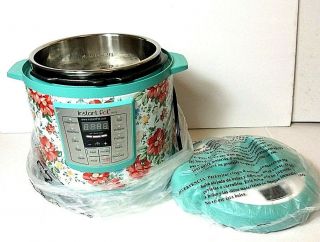 Pioneer Woman Instant Pot 6 Qt Vintage Florals Pressure Slow Cooker 6 - in - 1 4