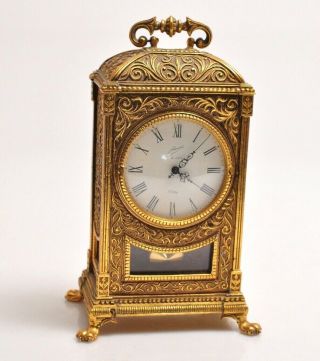 Vintage W&a Schmid Schlenker 8 Day Mantle Clock Nr