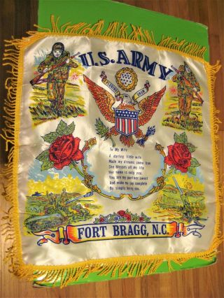 U.  S.  Army Fort Bragg,  N.  C.  Pillow Sham