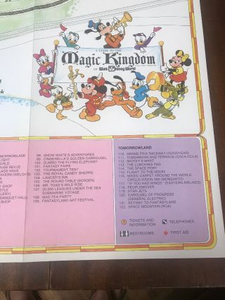 vintage Walt Disney World 1979 Magic Kingdom map poster 2