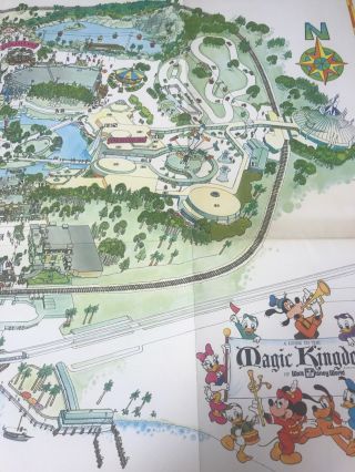 vintage Walt Disney World 1979 Magic Kingdom map poster 7