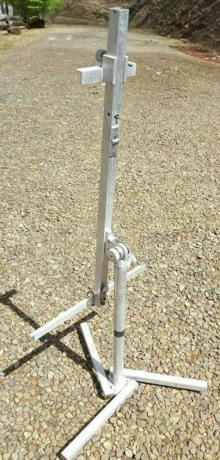 Vintage Artist Easel Aluminum Fold Up Field Studio Ajustable Large