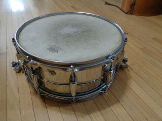 Vintage Ludwig Sensitive Snare Drum 14 X 6.  5