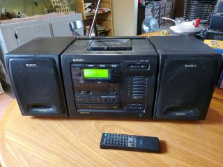 Vintage Sony Cfd - 600 6 Cd Changer Cassette Am Fm Radio Stereo Boombox