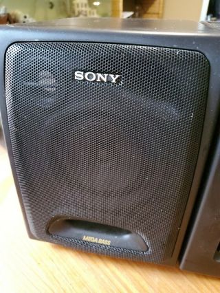 Vintage Sony CFD - 600 6 CD Changer Cassette AM FM Radio Stereo Boombox 5