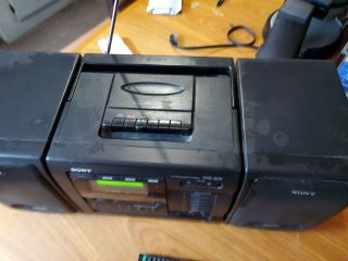 Vintage Sony CFD - 600 6 CD Changer Cassette AM FM Radio Stereo Boombox 6