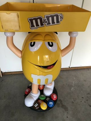 Vintage Peanut M&m Display Advertising Character Candy Shelf