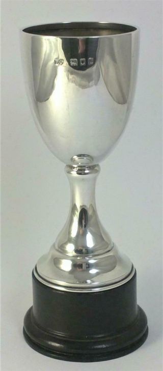 Antique Hallmarked Sterling Silver Trophy Cup (not Inscribed) 5 ¼” – 1922