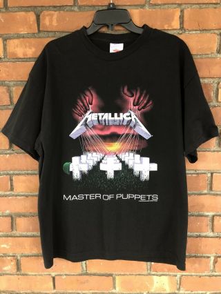 Vintage 1994 Metallica Master Of Puppets T Shirt Xl Front Back 90s Band Metal