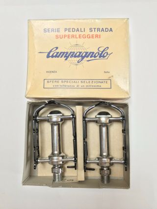 Campagnolo Vintage Record Superleggeri Pedals - 9/16 " Nos