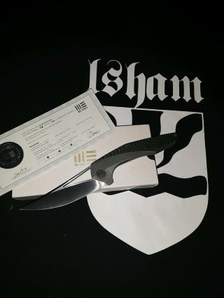 We Knife Co.  Limited,  Rare Isham Zeta Knife Carbon Fi.  /ti.  720a,  Bohler M390.