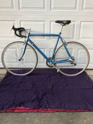 1985 Cannondale Sr300 Vintage Road Bike Factory Continental Blue 56cm