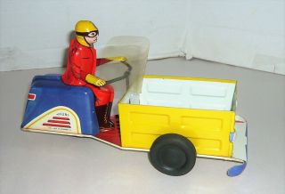 VINTAGE AMERICAN NYLINT POST WAR DELIVER - ALL MODEL 1000 SCOOTER WINDUP TIN TOY 4