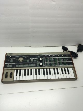 Vintage Korg Micro Korg Synthesizer Vocoder Broken Button Powers Up