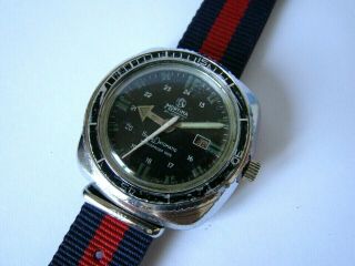 Vintage MORTIMA SUPERDATOMATIC men ' s watch Old French made mechanical DIVER,  60s 4