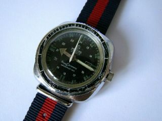 Vintage MORTIMA SUPERDATOMATIC men ' s watch Old French made mechanical DIVER,  60s 7