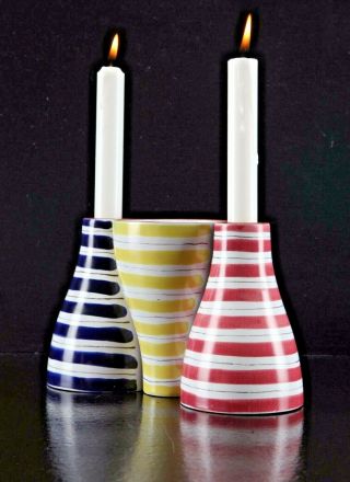 Rare Vase / Candle Holder By Stig Lindberg For Gustavsberg.