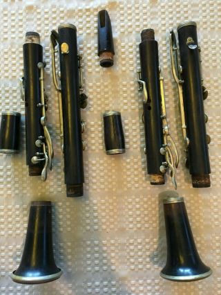Vintage Pair Albert System Clarinets - - A and Bb Matched Set LP - - Henry Farny 2