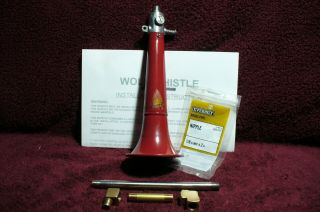 Vtg Horn Rare 40s 50 Jubilee Wolf Whistle Refurb Manifold Vacuum Ratro Accessory