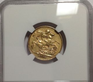 1874 M Sovereign - Victoria Australian St.  George - Ngc Xf 45,  Gold - - Rare