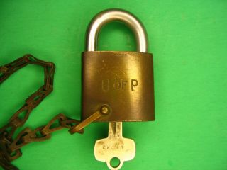 Vintage Best Pad Lock With Key Brass & Steel Univ.  Of Penn.