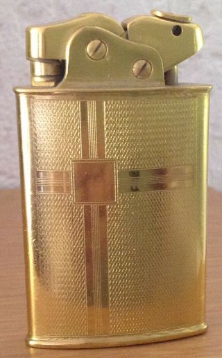 Vintage Gold Plated Thorens Lighter Swiss Made Fab.  Suisse