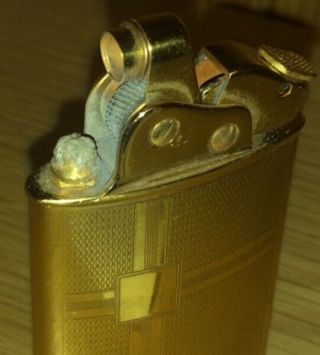 vintage gold plated THORENS Lighter Swiss Made FAB.  SUISSE 5