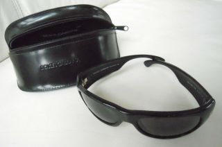 Vintage Dolce & Gabbana Mens Unisex Black Wrap Sunglasses And Case - Italy