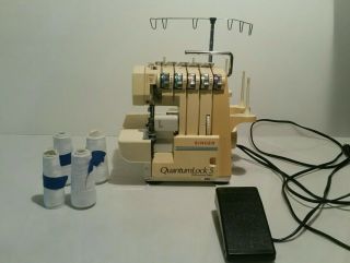 Vintage Singer 14u285b Quantum Lock 5 Portable Serger Machine