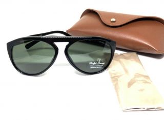 Ralph Lauren Purple Label Vintage Black Aviator Sunglasses $325 (58 - 16)