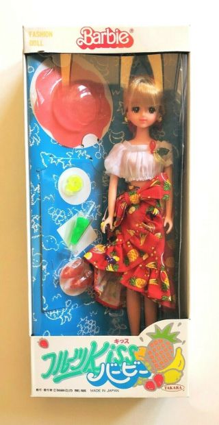 Vintage Takara " Fruit Kiss " Barbie 1985 Mib
