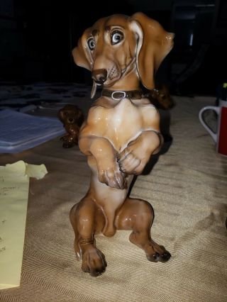 Vintage Rosenthal Porcelain Dachshund Puppy Figurine