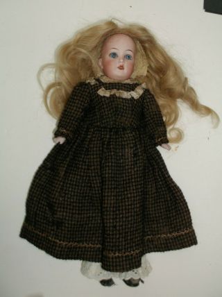 Vintage Antique Bisque Doll 14” With Triangle Mark - Estate Find