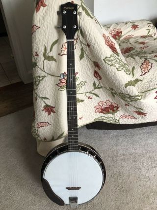 Vintage Montaya 5 String Banjo With Case.