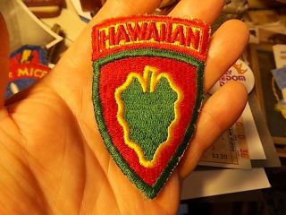 Ww2 Era Us Army 24th Infantry Division Hawaiian Patch
