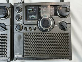 Two Vtg Sony ICF - 5900W FM/AM Multi Band Short Wave Radio Receiver Fix or Parts 2