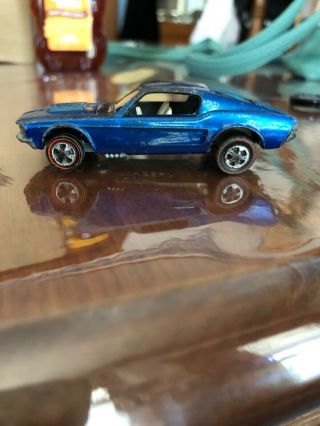 Vintage Hot Wheels Redlines 1968 Custom Mustang - Made In The Usa