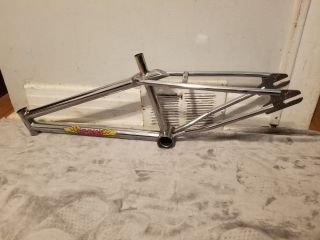 Old School Bmx 1989 Gt Pro Series 20 " Chrome Frame With Decals Vintage Rare