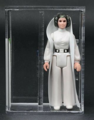 Star Wars Vintage Princess Leia Metallic Green Hair Loose AFA 80 COO HK 2