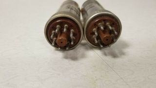 PAIR vintage Mullard metal base EL34 6CA7 amplifier tube 2